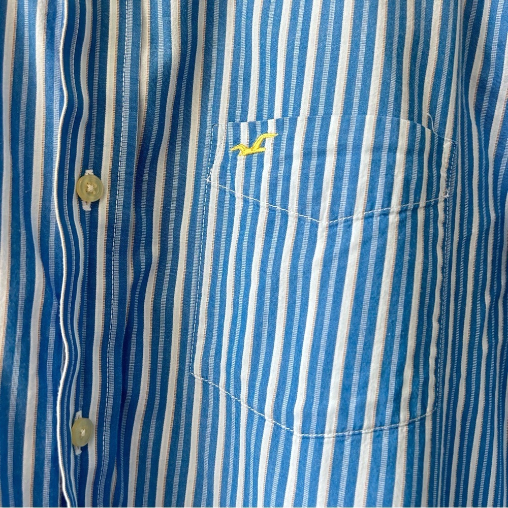 Blue Striped Men's Shirt - Picture 2 of 4